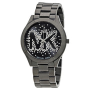  Shop Authentic Michael Kors Slim Runway Black Dial Black Steel Strap Watch for Women - MK3589 - Luxxuri