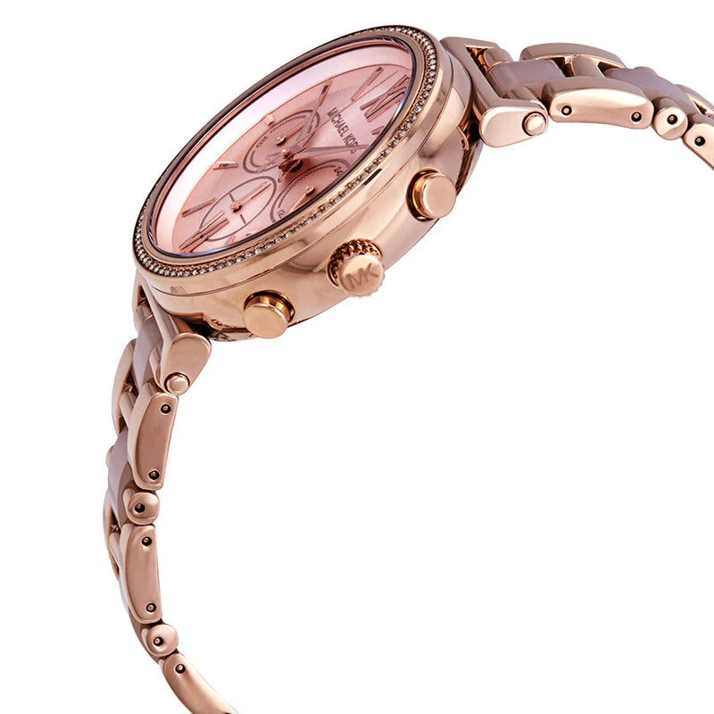  Shop Authentic Michael Kors Sofie Chronograph Rose Gold Dial Rose Gold Steel Strap Watch For Women - MK6560 - Luxxuri