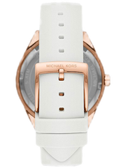  Shop Authentic Michael Kors Oversized Sport Quartz White Dial White Rubber Strap Watch For Women - MK6945 - Luxxuri