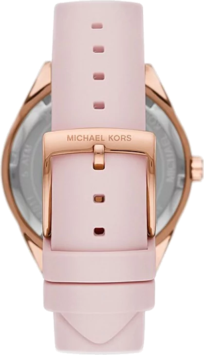  Shop Authentic Michael Kors Quartz Pink Dial Pink Silicone Strap Watch For Women - MK6946 - Luxxuri