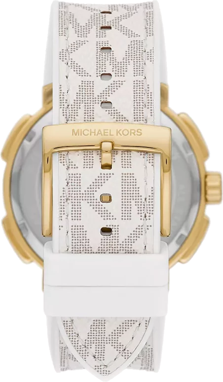  Shop Authentic Michael Kors Sydney Quartz White Dial White Leather Strap Watch For Women - MK7221 - Luxxuri