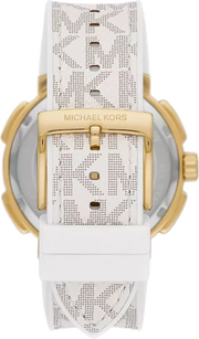  Shop Authentic Michael Kors Sydney Quartz White Dial White Leather Strap Watch For Women - MK7221 - Luxxuri