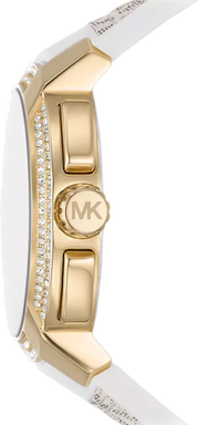  Shop Authentic Michael Kors Sydney Quartz White Dial White Leather Strap Watch For Women - MK7221 - Luxxuri