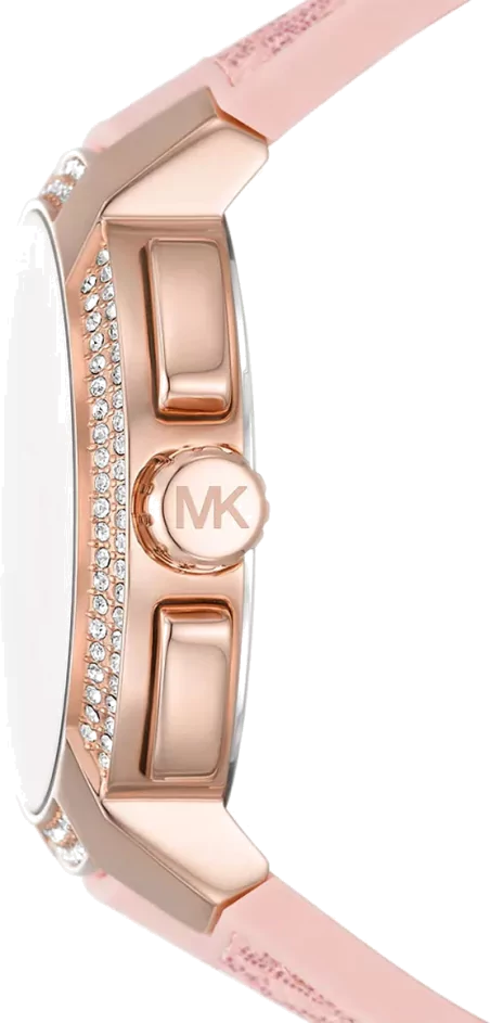  Shop Authentic Michael Kors Sidney Multifunction White Dial Pink Silicone Strap Watch For Women - MK7222 - Luxxuri