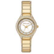  Shop Authentic Michael Kors Sylvia Mother Of Pearl Dial Gold Steel Strap Watch For Women - MK4655 - Luxxuri