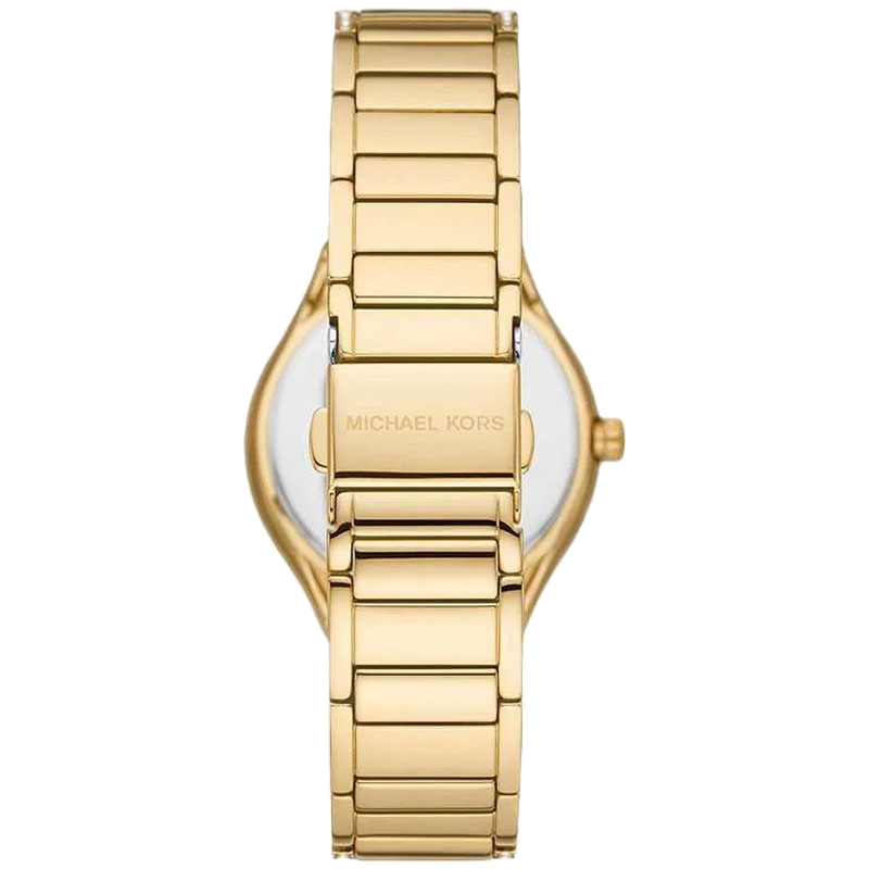  Shop Authentic Michael Kors Sylvia Mother Of Pearl Dial Gold Steel Strap Watch For Women - MK4655 - Luxxuri