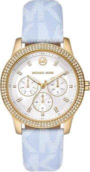  Shop Authentic Michael Kors Tibby Multifunction White Dial Blue Leather Strap Watch For Women - MK2965 - Luxxuri
