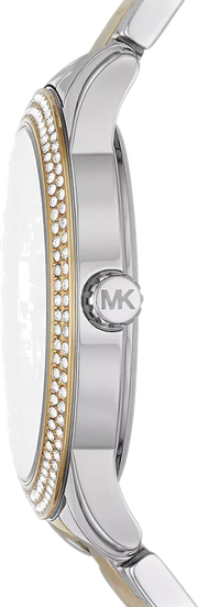  Shop Authentic Michael Kors Tibby Multifunction White Dial Two Tone Steel Strap Watch For Women - MK6825 - Luxxuri