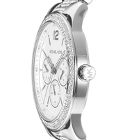  Shop Authentic Michael Kors Tibby Chronograph Silver Dial Silver Steel Strap Watch For Women - MK7294 - Luxxuri