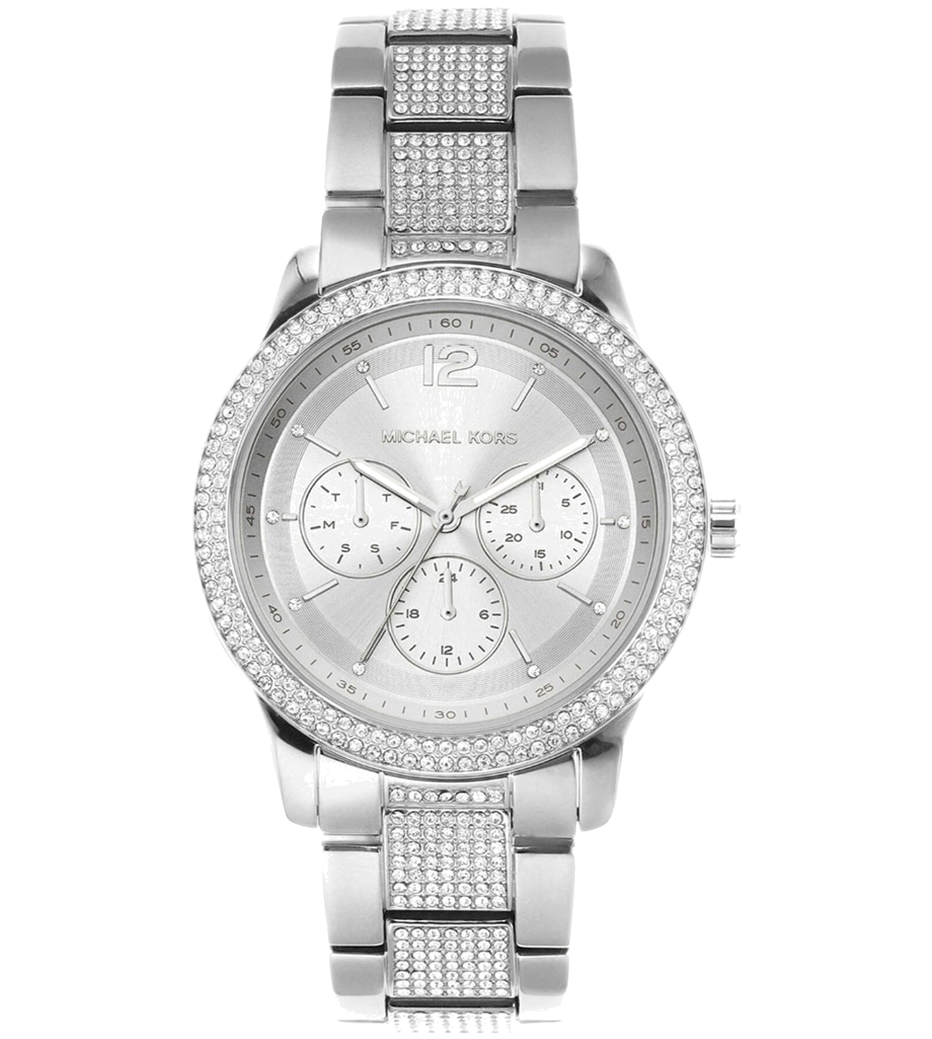  Shop Authentic Michael Kors Tibby Chronograph Silver Dial Silver Steel Strap Watch For Women - MK7294 - Luxxuri