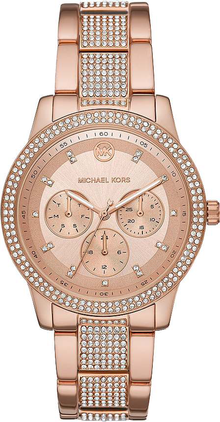 Shop Authentic Michael Kors Tibby Chronograph Crystals Rose Gold Dial Rose Gold Steel Strap Watch For Women - MK6826 - Luxxuri