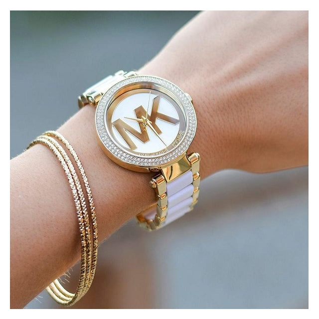  Shop Authentic Michael Kors Parker White Dial Two Tone Steel Strap Watch for Women - MK6313 - Luxxuri
