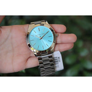  Shop Authentic Michael Kors Runway Blue Dial Silver Steel Strap Watch for Women - MK3292 - Luxxuri