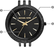  Shop Authentic Michael Kors Darci Black Dial Black Steel Strap Watch for Women - MK3337 - Luxxuri