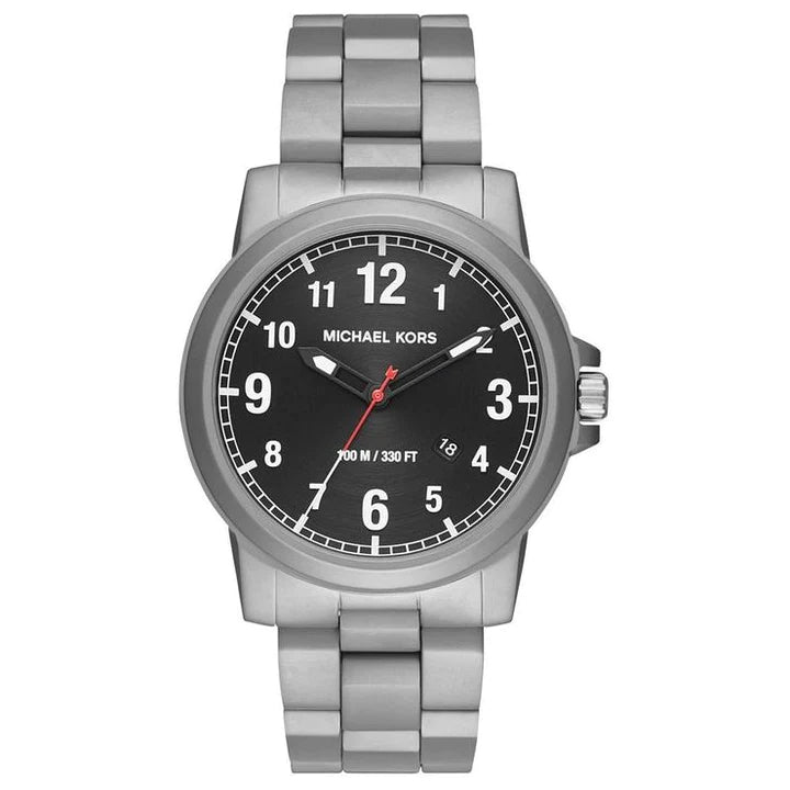  Shop Authentic Michael Kors Paxton Analog Black Dial Silver Steel Strap Watch For Men - MK8500 - Luxxuri