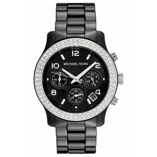  Shop Authentic Michael Kors Runway Black Dial Black Steel Strap Watch for Women - MK5190 - Luxxuri