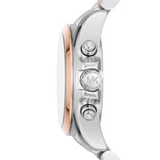  Shop Authentic Michael Kors Bradshaw Chronograph White Dial Two Tone Steel Strap Watch For Women - MK7258 - Luxxuri