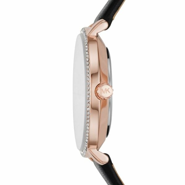 Shop Authentic Michael Kors Pyper Three Hand White Dial Black Leather Strap Watch For Women - MK2835 - Luxxuri