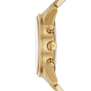  Shop Authentic Michael Kors Ritz Chronograph Gold Dial Gold Steel Strap Watch For Women - MK7310 - Luxxuri