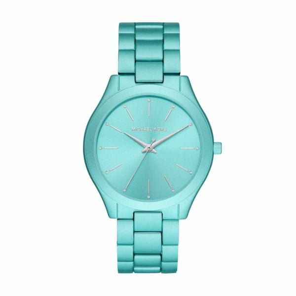  Shop Authentic Michael Kors Slim Runway Blue Dial Blue Steel Strap Watch For Women - MK4525 - Luxxuri