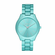  Shop Authentic Michael Kors Slim Runway Blue Dial Blue Steel Strap Watch For Women - MK4525 - Luxxuri