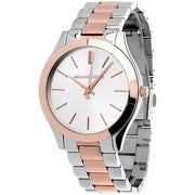  Shop Authentic Michael Kors Slim Runway White Dial Two Tone Watch for Women - MK3204B - Luxxuri