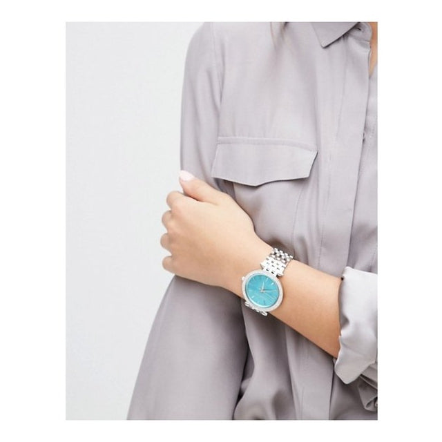  Shop Authentic Michael Kors Darci Mother of Pearl Blue  Dial Silver Steel Strap Watch for Women - MK3515 - Luxxuri