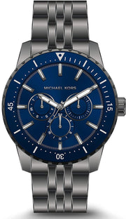  Shop Authentic Michael Kors Chronograph Cunningham Multifunction Blue Dial Grey Steel Strap Watch For Men - MK7155 - Luxxuri