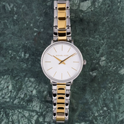  Shop Authentic Michael Kors Pyper Quartz Silver Dial Two Tone Steel Strap Watch For Women - MK1041 - Luxxuri