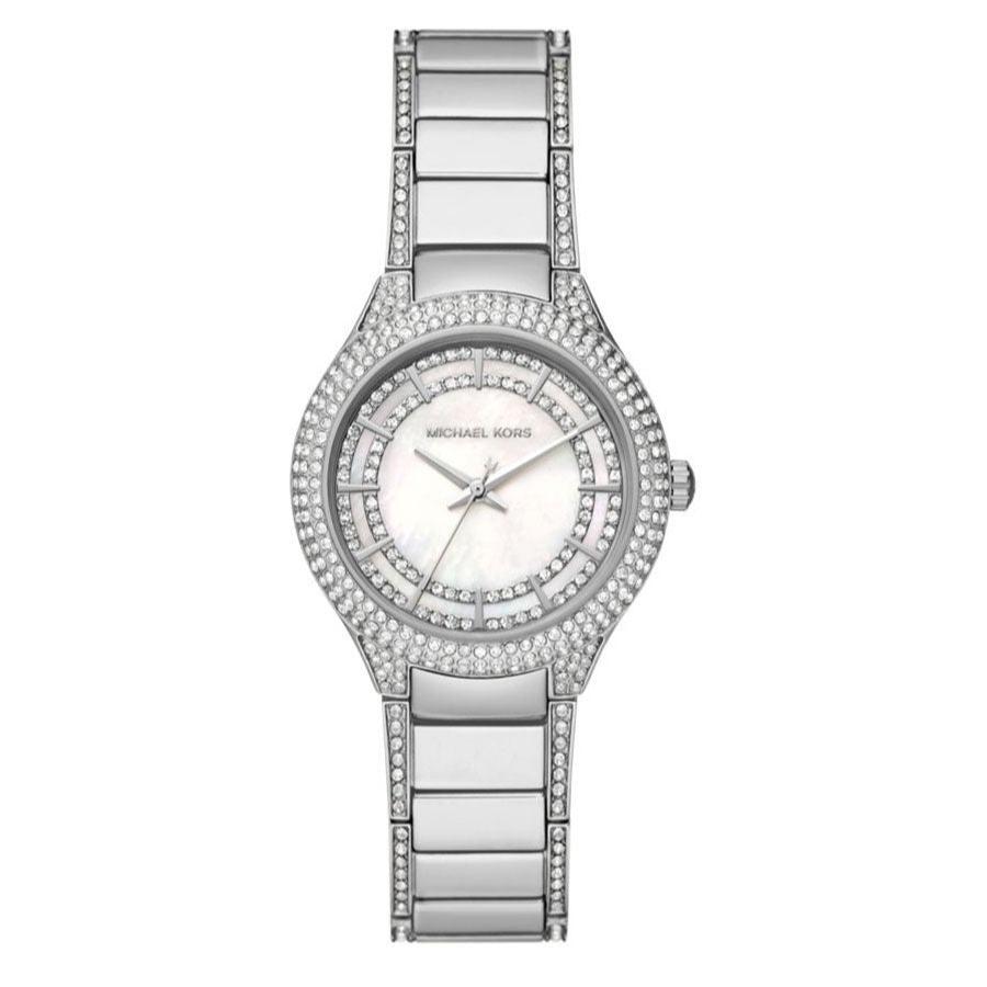  Shop Authentic Michael Kors Sylvia Mother of Pearl Dial Silver Steel Strap Watch For Women - MK4657 - Luxxuri