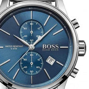  Shop Authentic Hugo Boss Jet Blue Dial Silver Steel Strap Watch for Men - 1513384 - Luxxuri