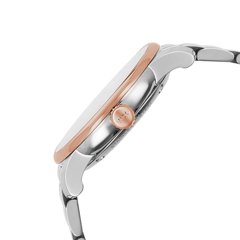 Shop Authentic Mido Baroncelli Automatic White Dial Two Tone Steel Strap Watch For Women - M8600.9.N6.1 - Luxxuri