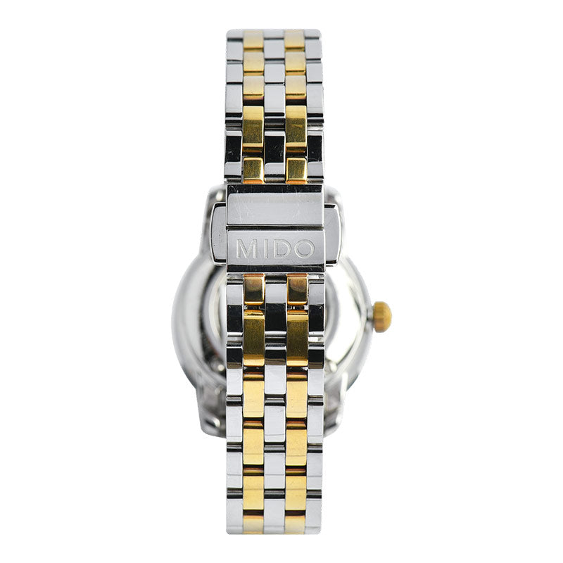  Shop Authentic Mido Baroncelli III Automatic White Dial Two Tone Steel Strap Watch For Women - M7600.9.26.1 - Luxxuri