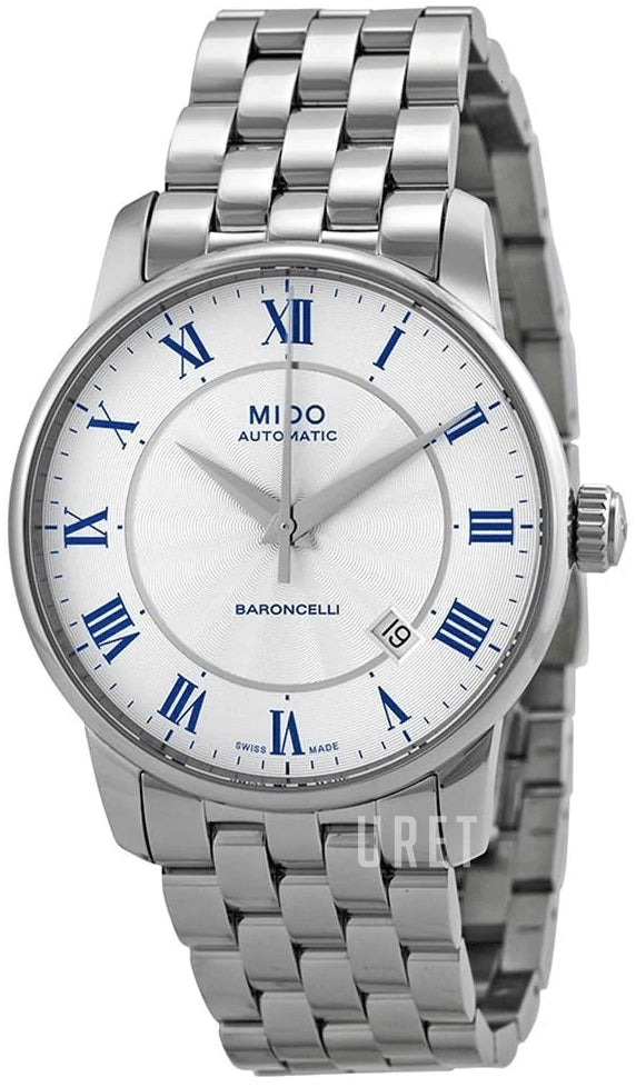  Shop Authentic Mido Baroncelli III Automatic Silver Dial Silver Steel Strap Watch For Women - M7600.4.21.1 - Luxxuri