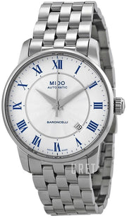  Shop Authentic Mido Baroncelli III Automatic Silver Dial Silver Steel Strap Watch For Women - M7600.4.21.1 - Luxxuri
