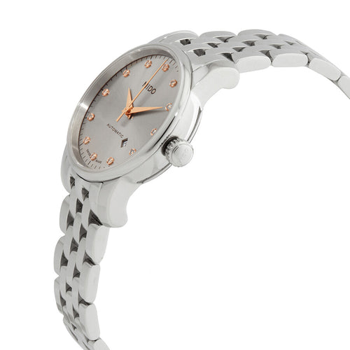  Shop Authentic Mido Baroncelli III Automatic Silver Dial Silver Steel Strap Watch For Women - M7600.4.21.1 - Luxxuri