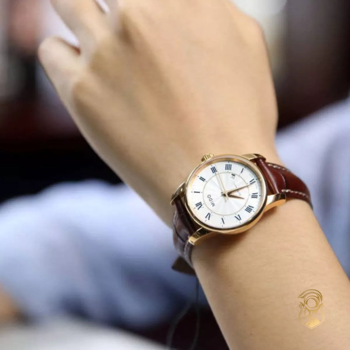  Shop Authentic Mido Baroncelli III Automatic Silver Dial Brown Leather Strap Watch For Women - M7600.2.21.8 - Luxxuri