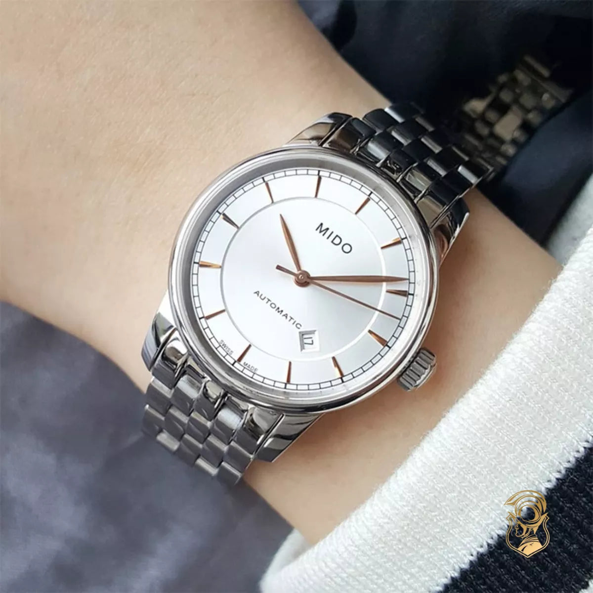  Shop Authentic Mido Baroncelli III Automatic Silver Dial Silver Steel Strap Watch For Women - M7600.4.10.1 - Luxxuri