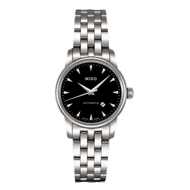  Shop Authentic Mido Baroncelli Ii Automatic Black Dial Silver Steel Strap Watch For Men - M8600.4.18.1 - Luxxuri