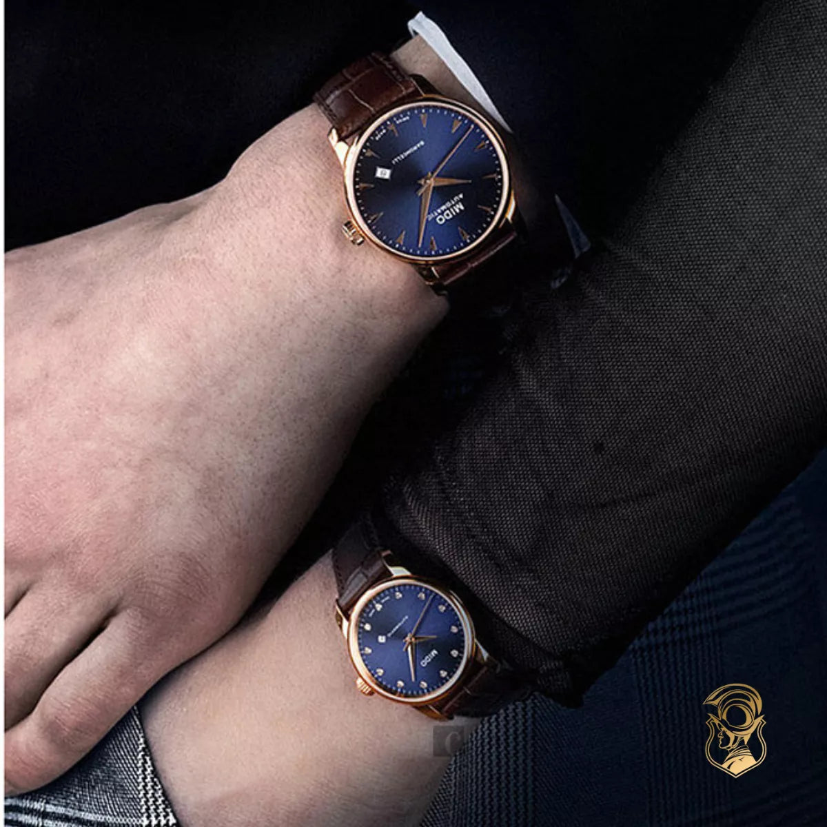  Shop Authentic Mido Baroncelli Automatic Midnight Blue Dial Brown Leather Strap Watch For Women - M7600.3.65.8 - Luxxuri