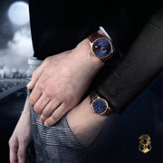  Shop Authentic Mido Baroncelli III Automatic Blue Dial Brown Leather Strap Watch For Men - M8600.3.15.8 - Luxxuri