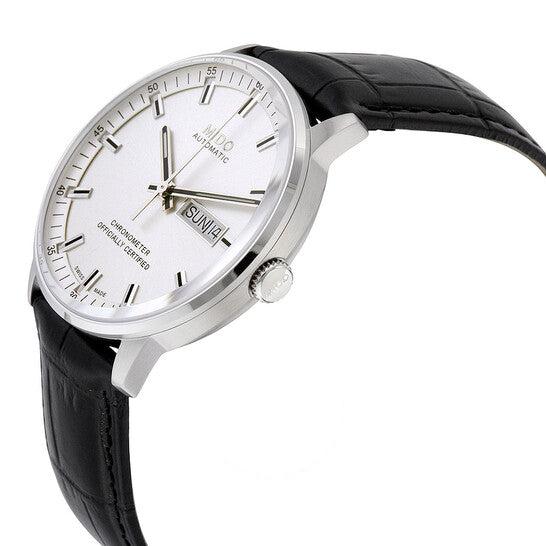  Shop Authentic Mido Comander II Automatic Chronometer Silver Dial Black Leather Strap Watch For Men - M021.431.16.031.00 - Luxxuri