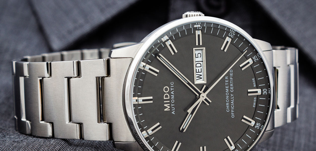  Shop Authentic Mido Commander II Automatic Chronometer Grey Dial Silver Steel Strap Watch For Men - M021.431.11.061.00 - Luxxuri