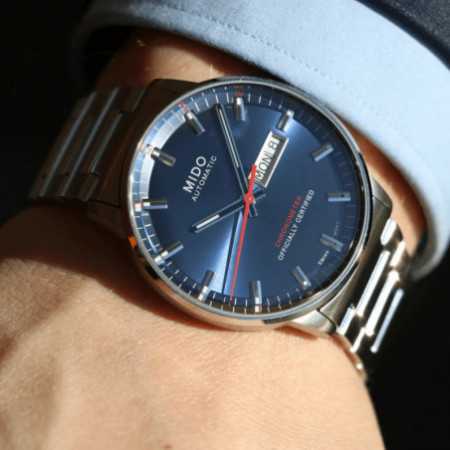  Shop Authentic Mido Commander II Automatic Chronometer Blue Dial Silver Steel Strap Watch For Men - M021.431.11.041.00 - Luxxuri