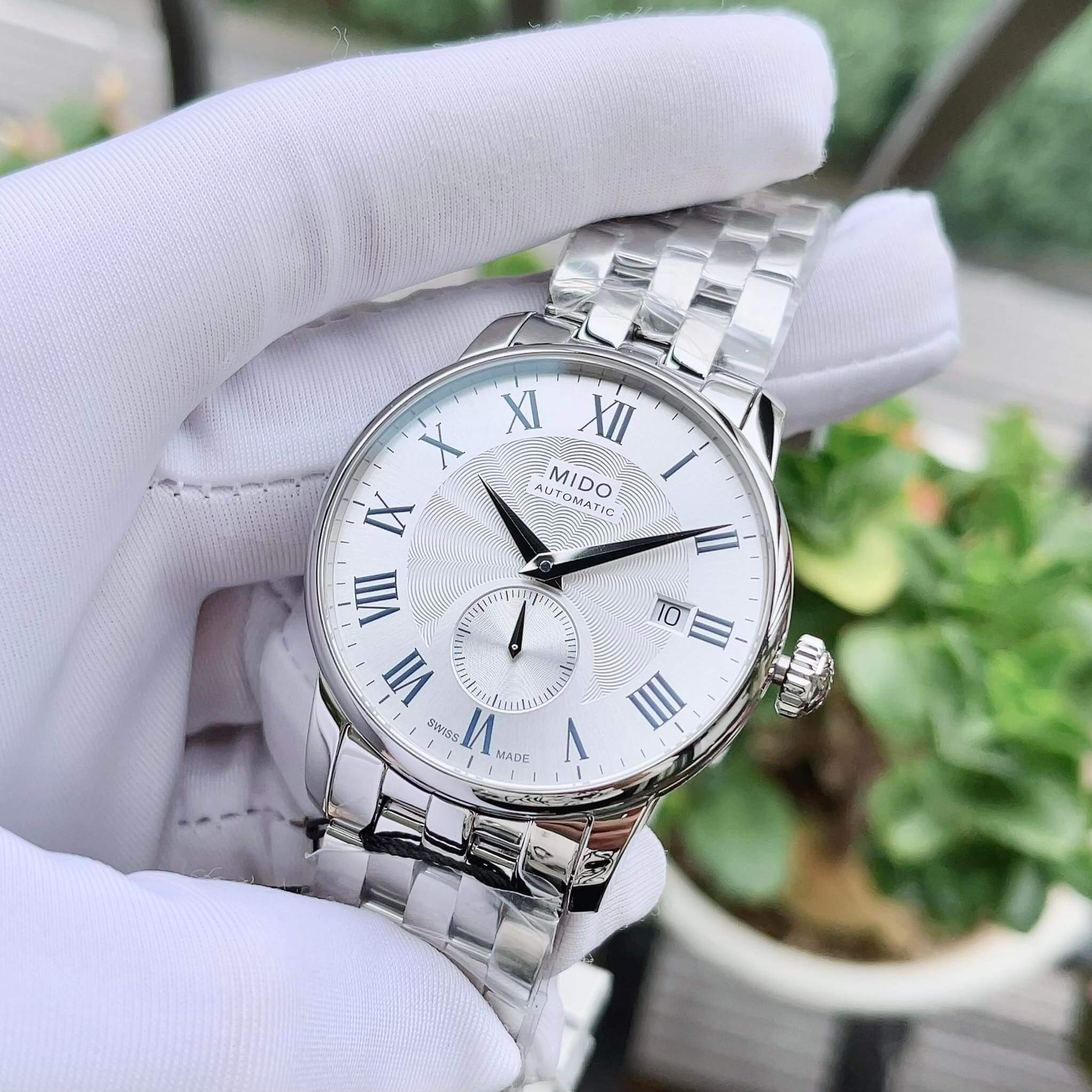  Shop Authentic Mido Baroncelli III Automatic Silver Dial Silver Steel Strap Watch For Men - M8600.4.21.1 - Luxxuri