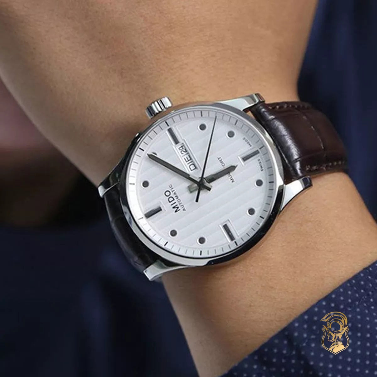  Shop Authentic Mido Multifort Automatic Silver Dial Black Leather Strap Watch For Men - M005.430.16.031.80 - Luxxuri
