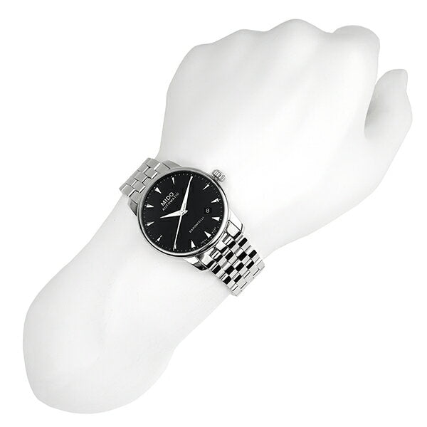  Shop Authentic Mido Baroncelli Ii Automatic Black Dial Silver Steel Strap Watch For Men - M8600.4.18.1 - Luxxuri