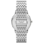Emporio Armani Minimalist Green Dial Silver Steel Strap Watch for Men - AR11644