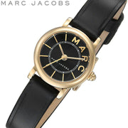  Shop Authentic Marc Jacobs Roxy Black Dial Black Leather Strap Watch for Women - MJ1585 - Luxxuri