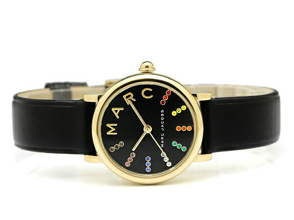  Shop Authentic Marc Jacobs Roxy Black Dial Black Leather Strap Watch for Women - MJ1592 - Luxxuri